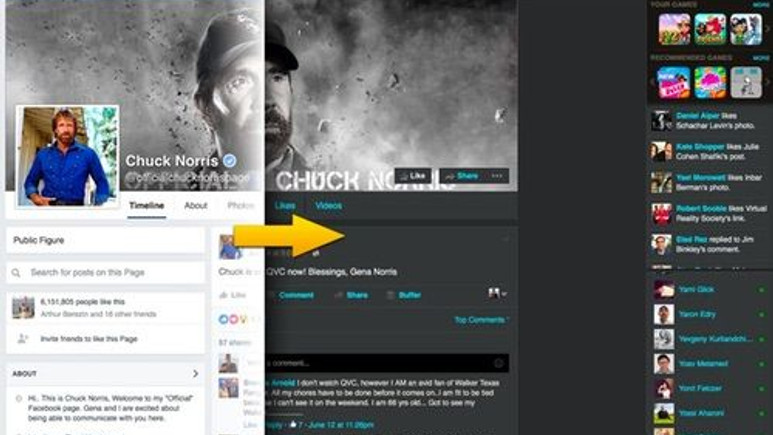 Facebook'a yepyeni bir görünüm kazandırın