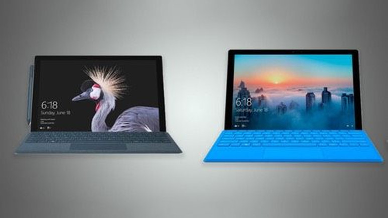Microsoft Surface Pro (2017) ile Surface Pro 4 karşı karşıya