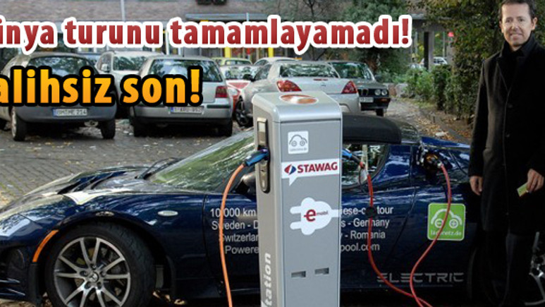 Dünya turunu tamamlayamadı: Tesla Roadster
