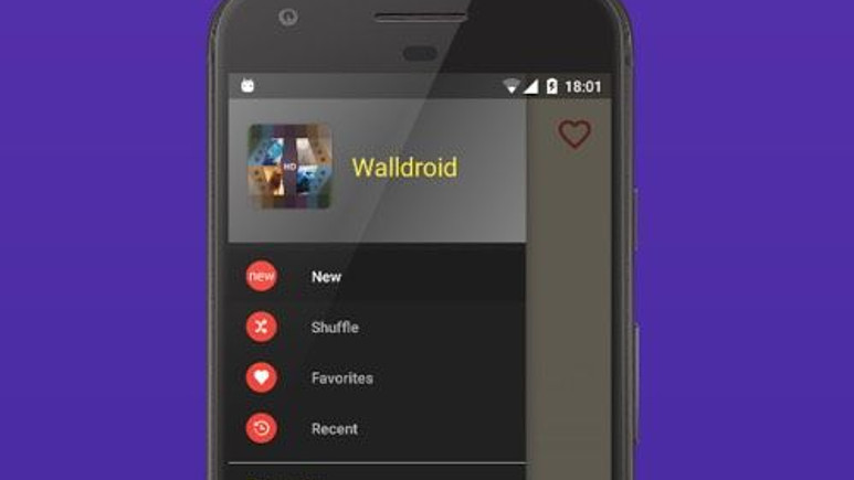 Android için duvar kağıdı uygulaması: Walldroid