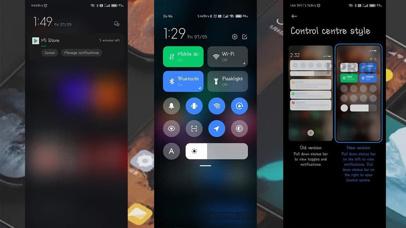 MIUI: Xiaomi cihazları için Kontrol Merkezinde Gauss Bulanıklığı Nasıl Etkinleştirilir? - Resim: 1