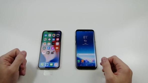 Apple'ın bombası iPhone X ve Samsung'un Galaxy S8 Plus'ı alev alev yandı - Page 1