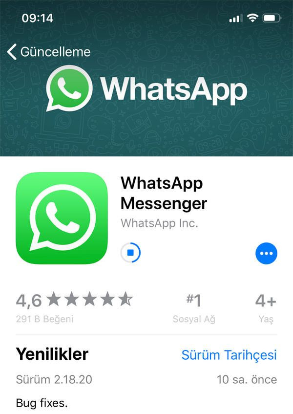 WhatsApp'a hata düzeltme güncellemesi geldi - Page 2