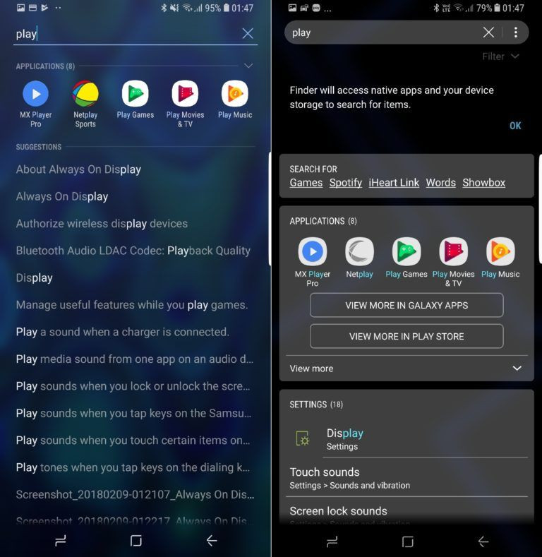 Galaxy S8 Android Oreo - Nougat arayüz karşılaştırması - Page 1