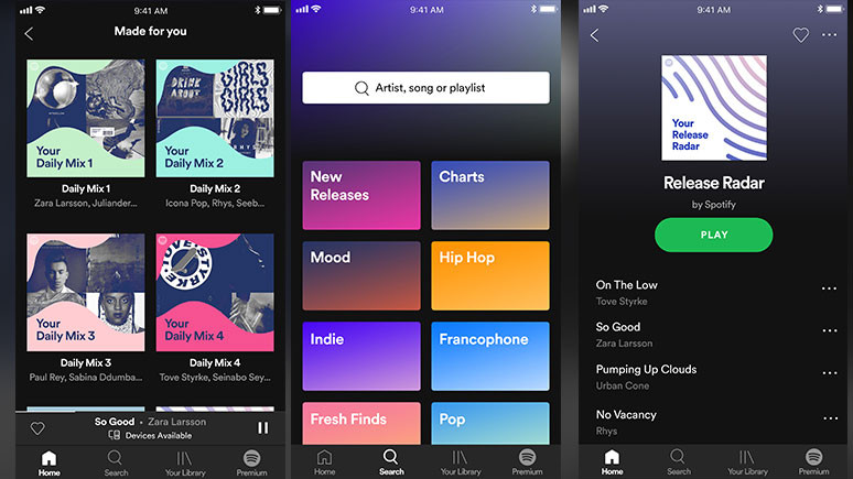 Spotify mobilin ücretsiz versiyonu güncelleniyor