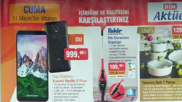 bim xiaomi redmi 5 plus satacak