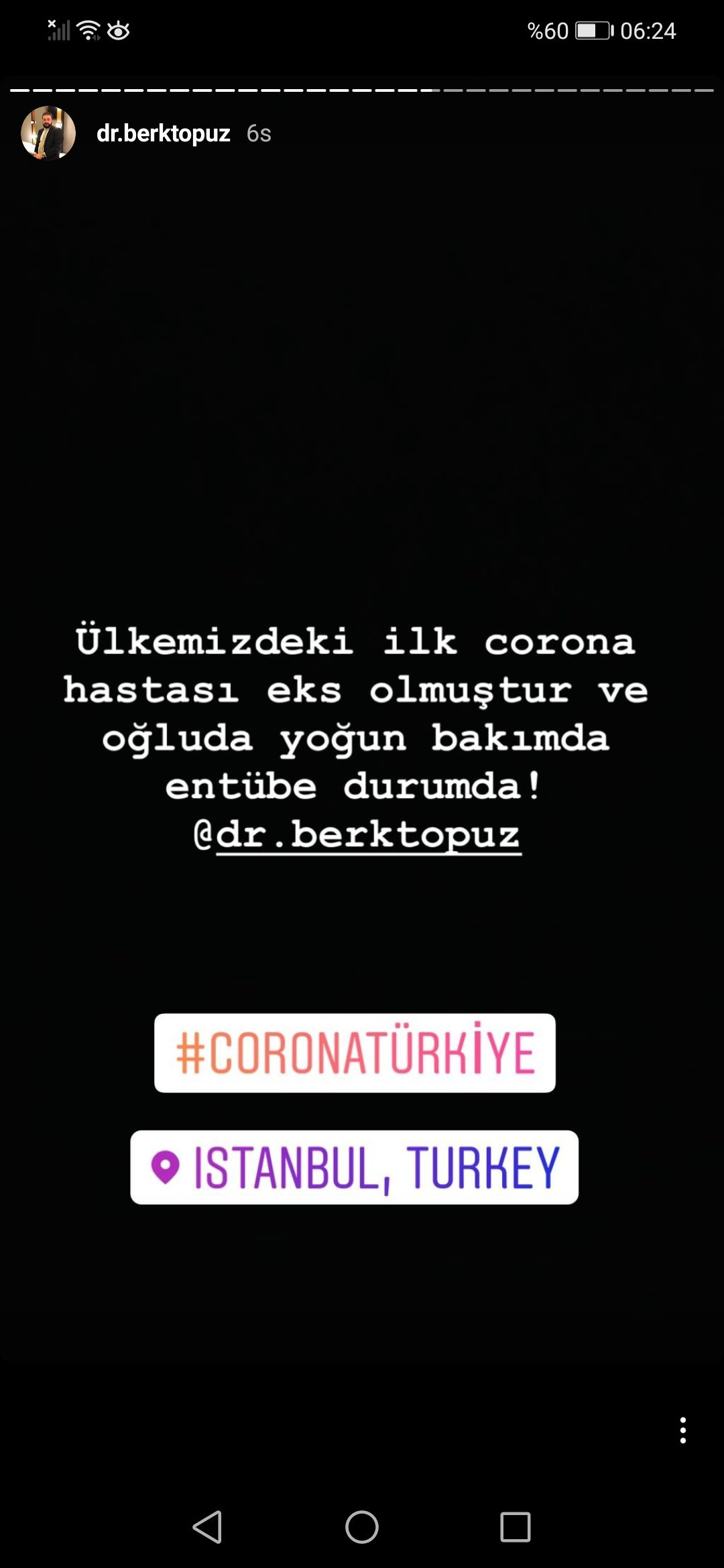 Dr. Berk Topuz: “Türkiye’deki ilk koronavirüs vakası öldü” - Resim : 1
