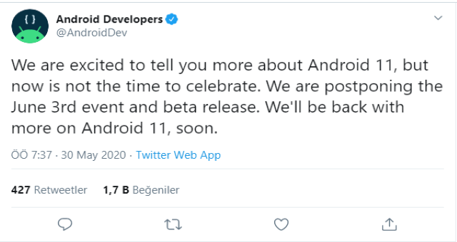 Google’dan üzen açıklama! Android 11 Beta sürümü ertelendi! - Resim : 1