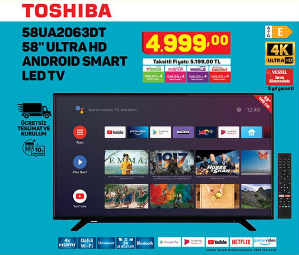 A101 - Uygun fiyatlı TV, akıllı telefon ve tablet fırsatı! - 4 Kasım 2021 - Resim : 2