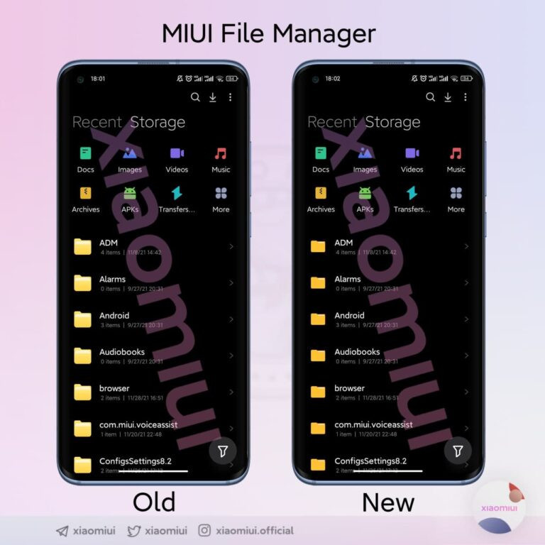 MIUI 13 File Manager Update introduce nuove icone di accesso rapido!