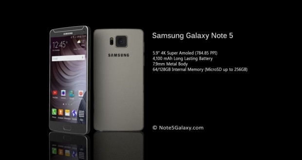 4K ekran ve metal kasa tasarımıyla Samsung Galaxy Note 5 konsepti - Page 2