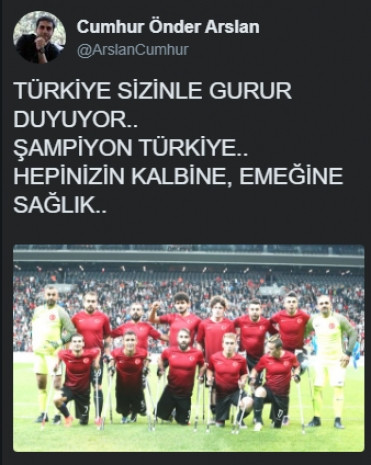 Ampute milli takımı sosyal medyayı salladı - Page 1