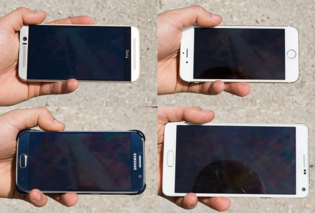 iPhone 6, Galaxy S6, HTC One M9 ve Note 4'ün gün ışında ekran görüntüsü - Page 1