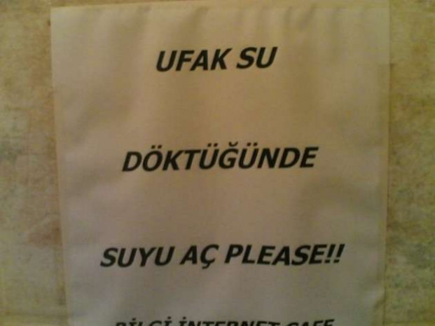 Bu tuvalet yazıları güldürüyor! - Page 1