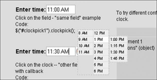 Büyük jQuery Takvim ve Tarih Pickers Eklentiler - Page 1