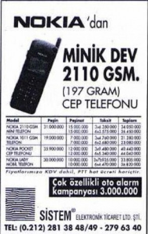 Dudaklarda alaycı bir tebessüm bırakan eski cep telefonu reklamları - Page 1