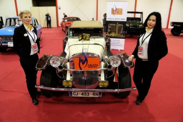 erbil auto show da luks araclar buyuledi