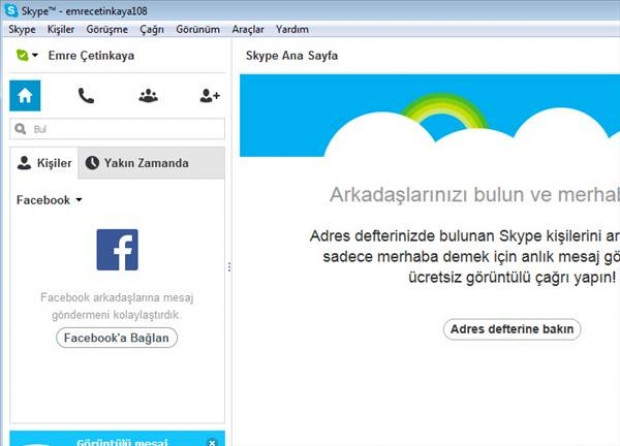 Facebook hesabını, Skype'a bağlama - Page 2