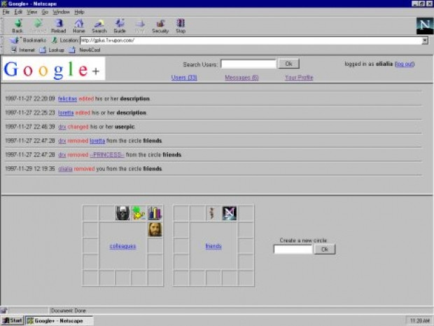 Facebook ve Google+ 1997'de olsaydı böyle olurdu - Page 1