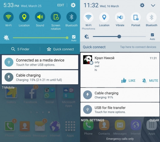 Galaxy S6 Android Lollipop ve Marshmallow karşılaştırma - Page 3