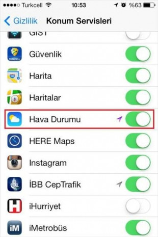 iOS 7'de hava durumu düzenleme - Page 2