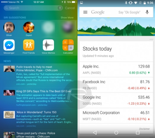 iOS 9 - Android M karşılaştırması - Page 3
