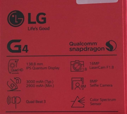 İşte LG G4'ün kutu içeriği - Page 1