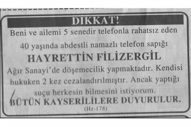 Komik gazete manşetleri ve ilanları - Page 1