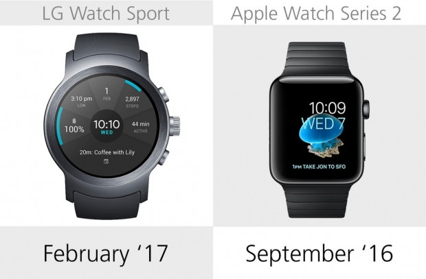 LG Watch Sport ve Apple Watch Series 2 karşılaştırma - Page 1