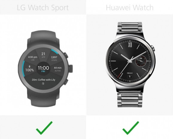 LG Watch Sport ve Huawei Watch karşılaştırma - Page 2