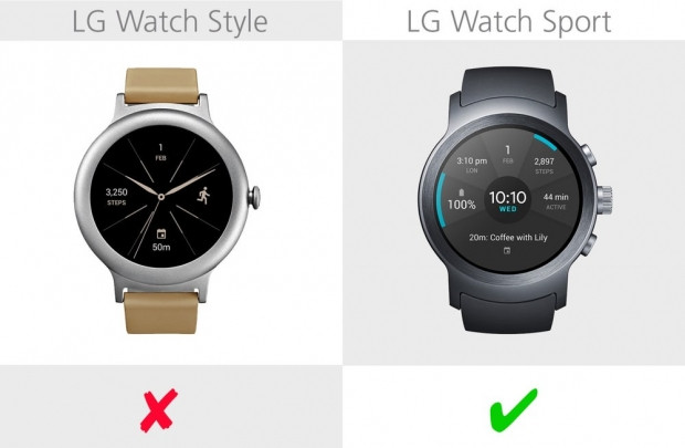 LG Watch Style ve LG Watch Sport karşılaştırma - Page 4