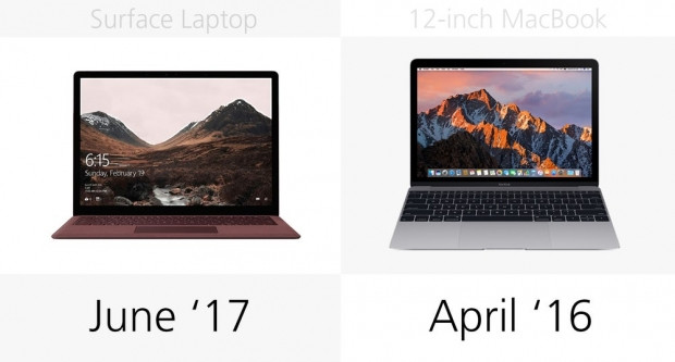 Microsoft Surface Laptop ve 12-inch MacBook karşılaştırma - Page 1
