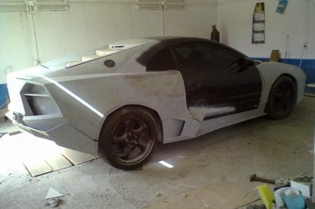 Mitsubishi marka otomobilini Lamborghini Aventador'a dönüştürdü - Page 1