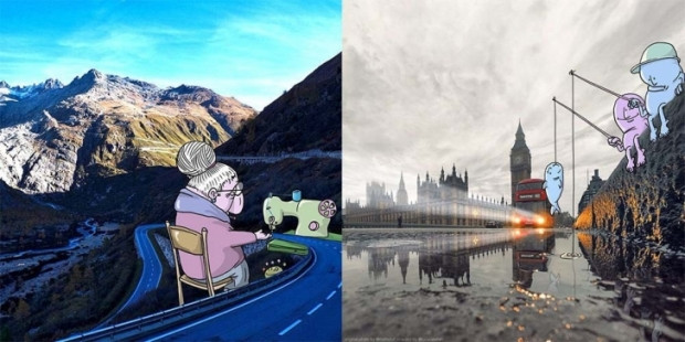 Orijinalleri üzerine çizim yapılan Instagram fotoğrafları - Page 2