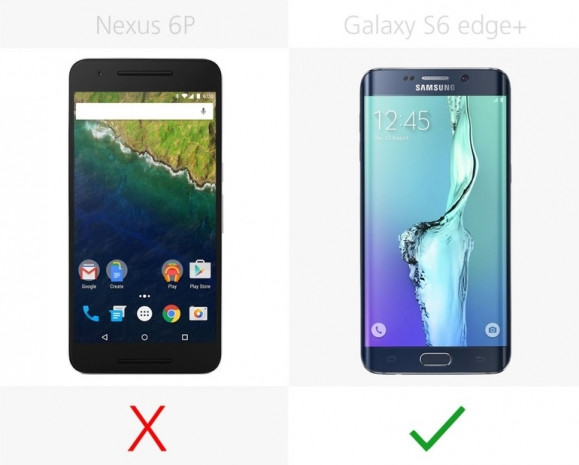 Samsung Galaxy S6 Edge+ ve Nexus 6P karşılaştırma - Page 1