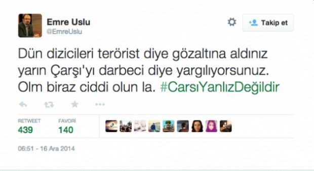 Ünlülerden Çarşı'ya tam destek - Page 1
