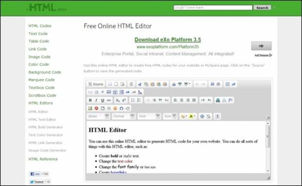 Web Geliştiriciler için Faydalı Online HTML Editörleri - Page 1