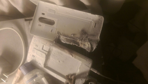 Yatakta sarj edilen LG G3 patladı - Page 1