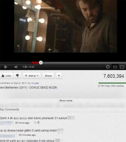 Youtube yorumları tık rekoru kırıyor! - Page 1