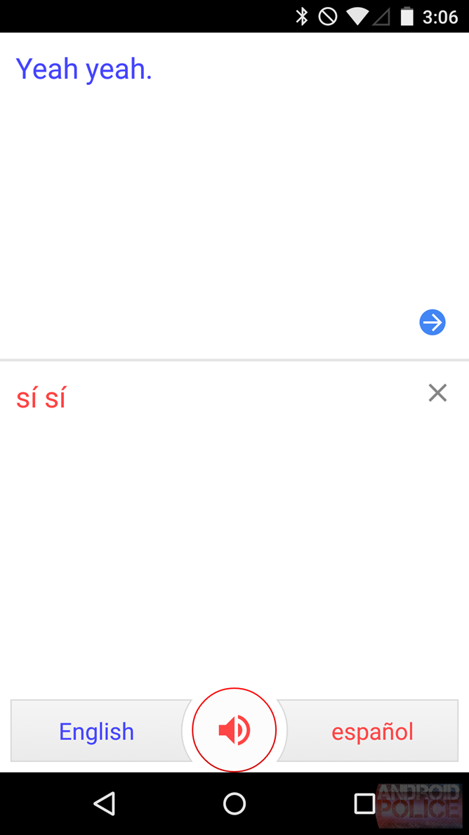 google translate conversation app